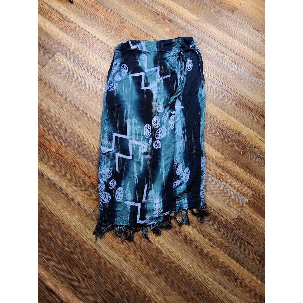 TIE DYE WRAP SKIRT FESTIVAL BEACH VACATION COASTAL GRANDMA HIPPIE FAIRYCORE
